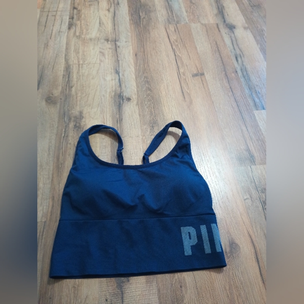 Victoria's Secret Pink Navy Sports Bra